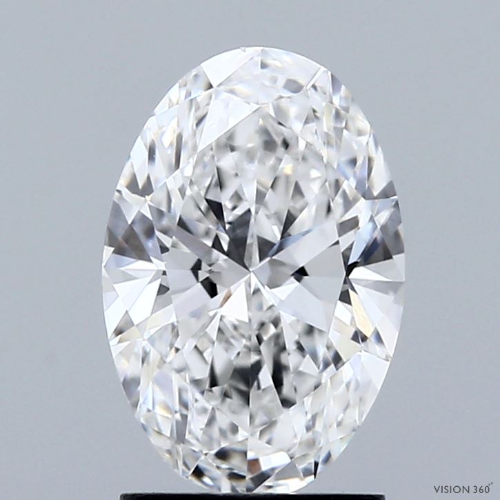 1.89ct Oval E VVS2 Lab Created Diamond