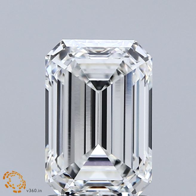 2.04ct Emerald F VVS2 Lab Created Diamond