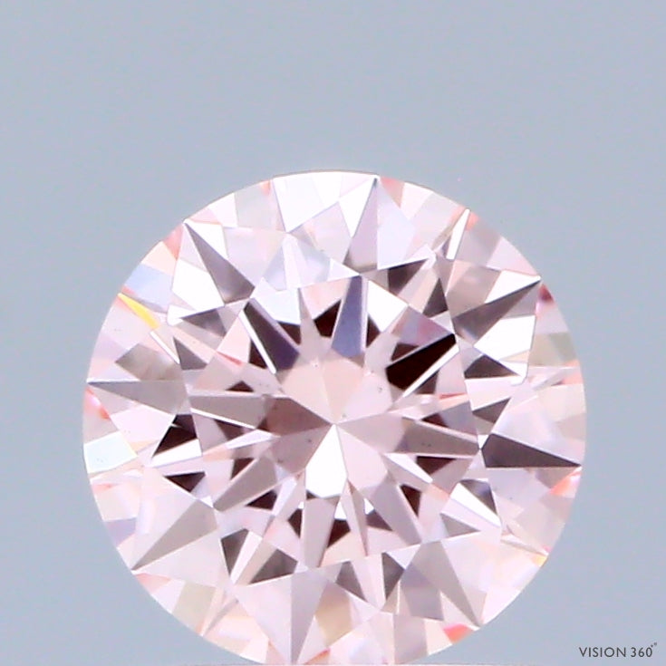 1.02ct Round FANCY INTENSE PINK VS1 Lab Created Diamond