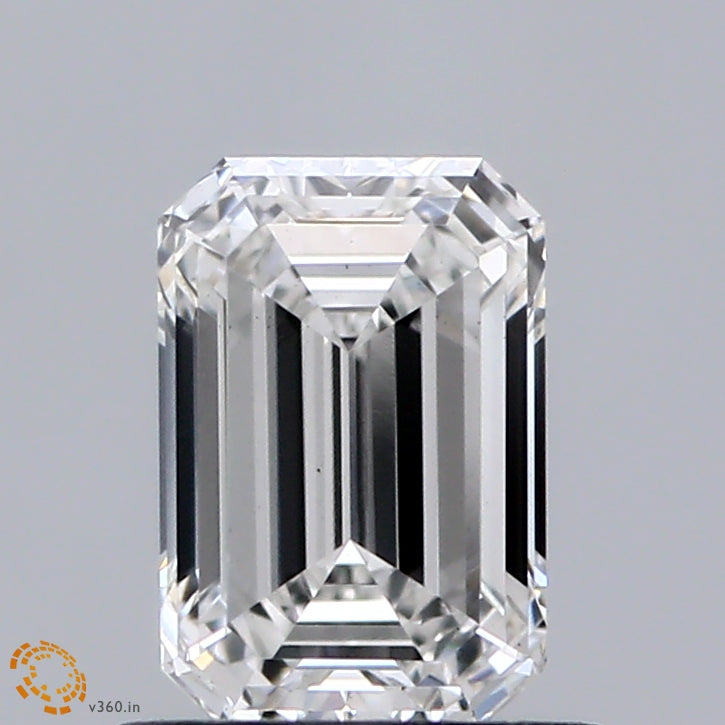 0.93ct Emerald F VS1 Lab Created Diamond