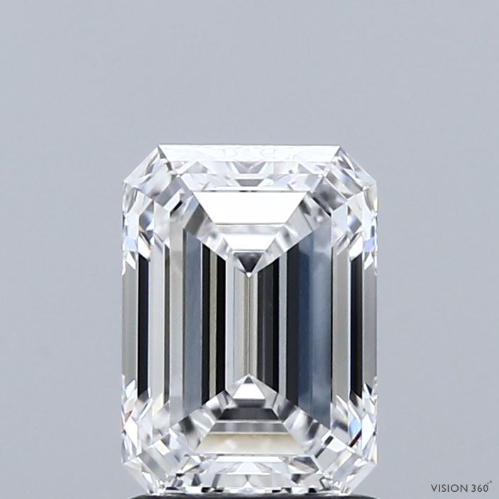 1.58ct Emerald D VVS2 Lab Created Diamond
