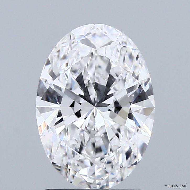 1.81ct Oval D VVS2 Lab Created Diamond