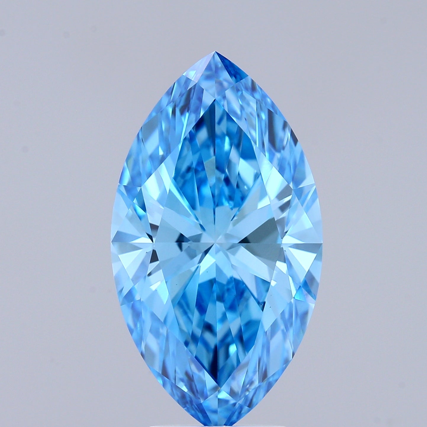 4.76ct Marquise FANCY VIVID BLUE VS1 Lab Created Diamond