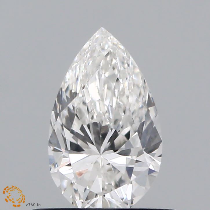 0.61ct Pear F VVS2 Lab Created Diamond
