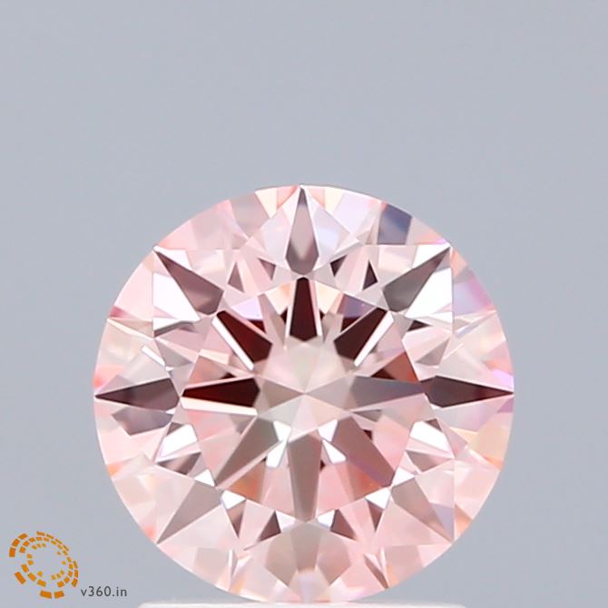 1.6ct Round FANCY INTENSE PINK VVS2 Lab Created Diamond
