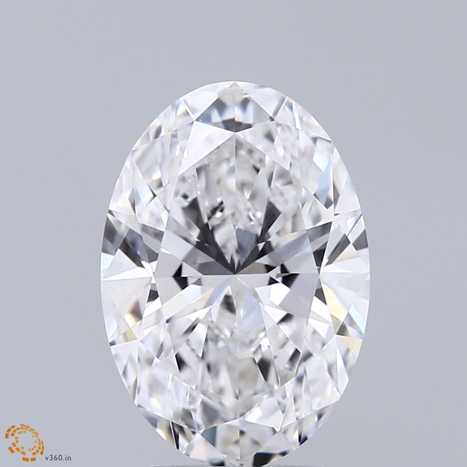 3.61ct Oval E VVS1 Lab Created Diamond