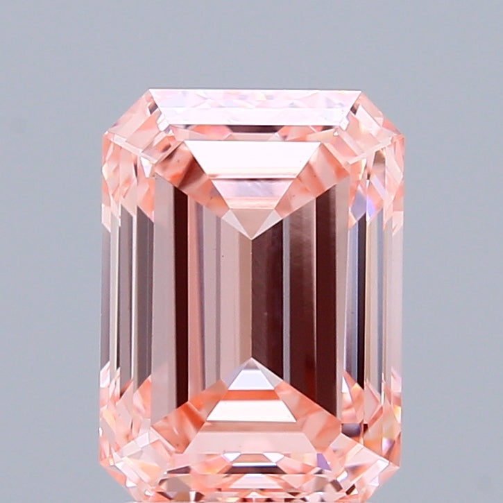3.1ct Emerald FANCY INTENSE PINK VS1 Lab Created Diamond