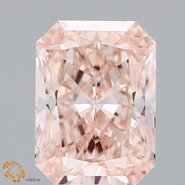 2.04ct Radiant FANCY INTENSE PINK VS2 Lab Created Diamond