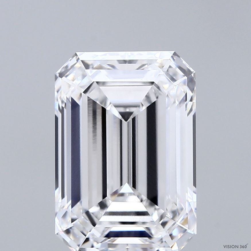 4.07ct Emerald D VVS2 Lab Created Diamond