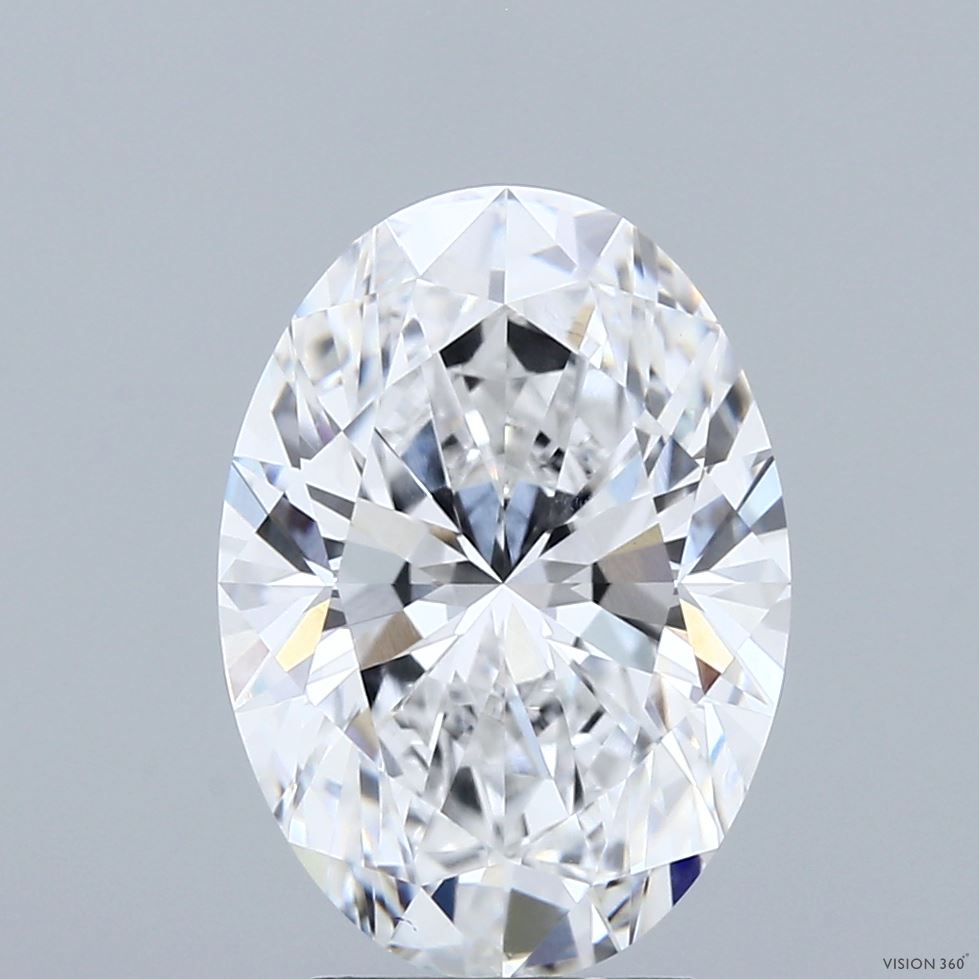 4ct Oval D VS1 Lab Created Diamond