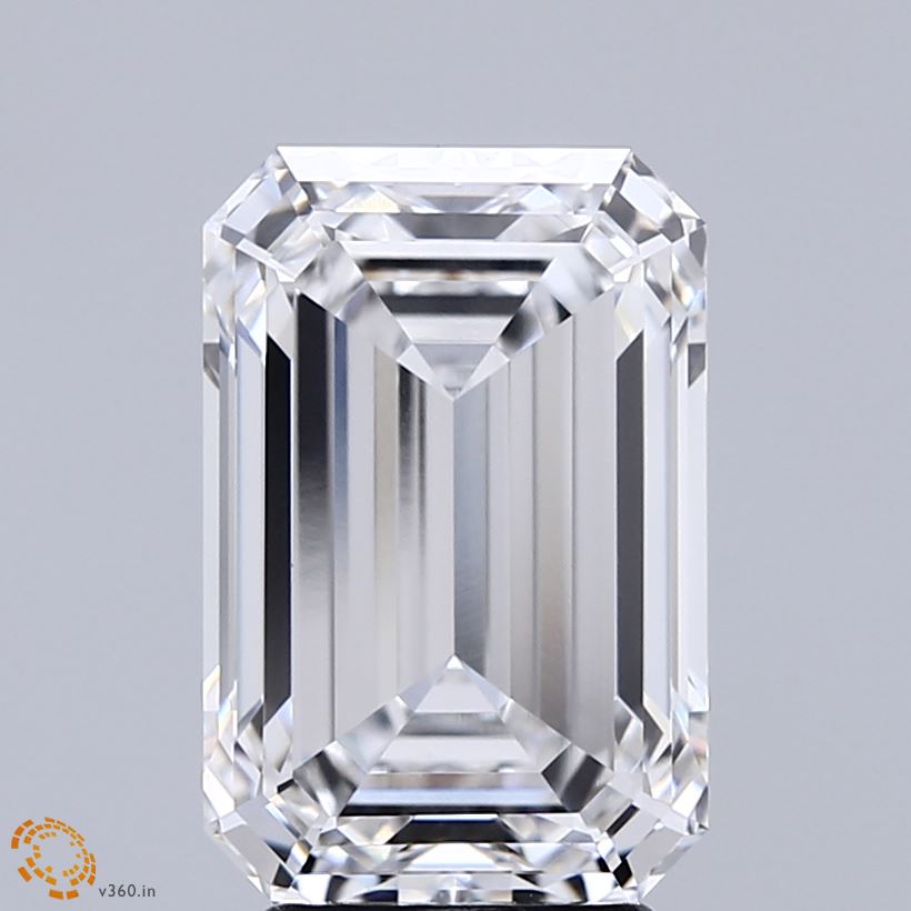 4.27ct Emerald E VVS1 Lab Created Diamond