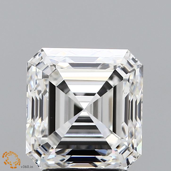 3.19ct Asscher F VS1 Lab Created Diamond