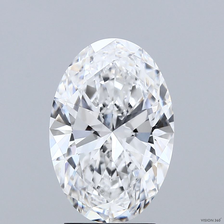 3ct Oval D VVS1 Lab Created Diamond