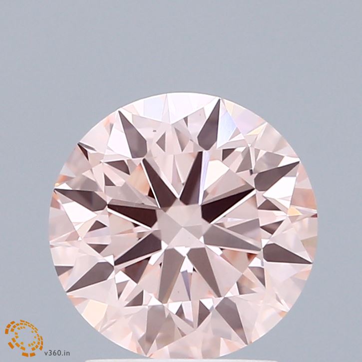 2.1ct Round FANCY INTENSE PINK VS1 Lab Created Diamond