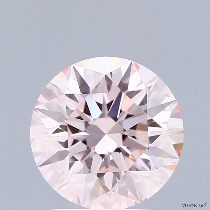 2.01ct Round FANCY PINK VS1 Lab Created Diamond