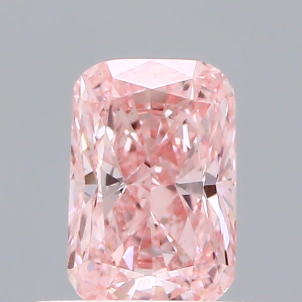 0.52ct Cushion FANCY VIVID PINK VS2 Lab Created Diamond