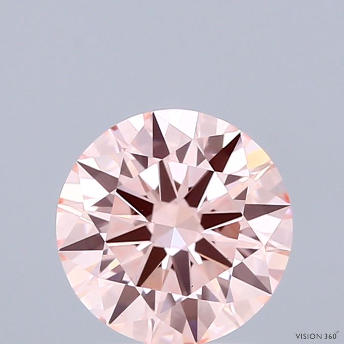 1.42ct Round FANCY PINK VS1 Lab Created Diamond