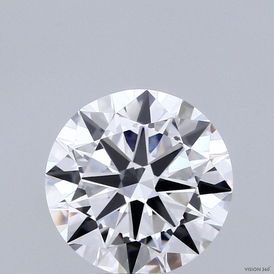 3ct Round E VVS2 Lab Created Diamond