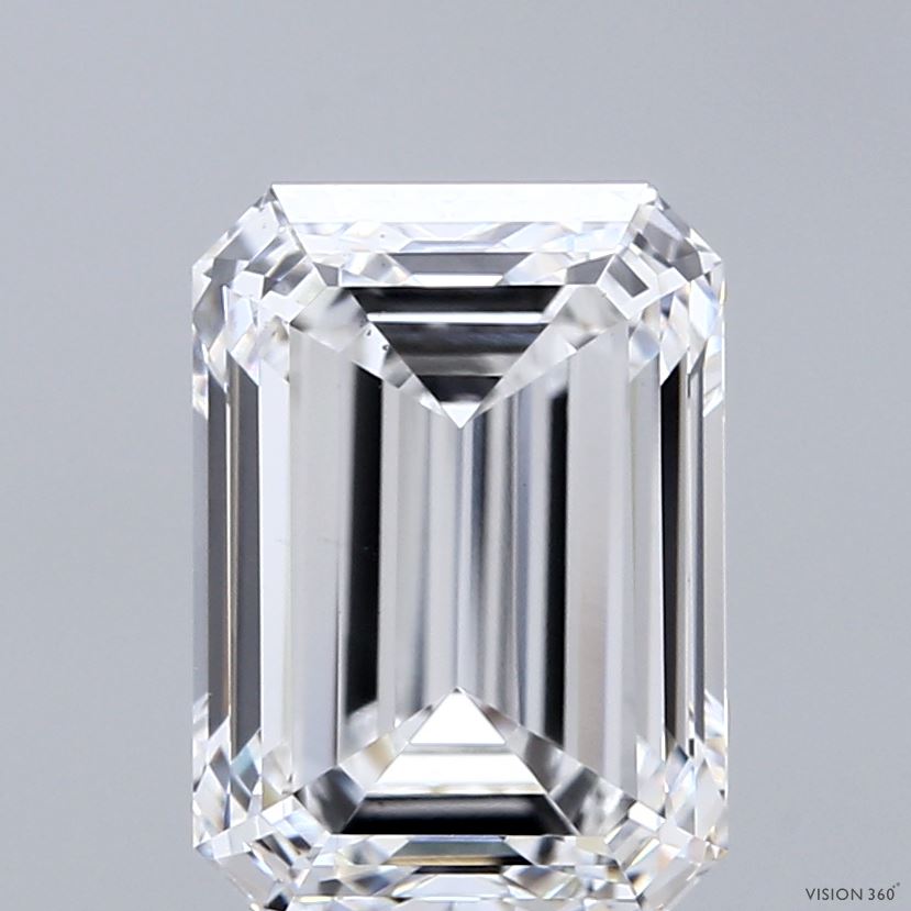 4ct Emerald E VS1 Lab Created Diamond