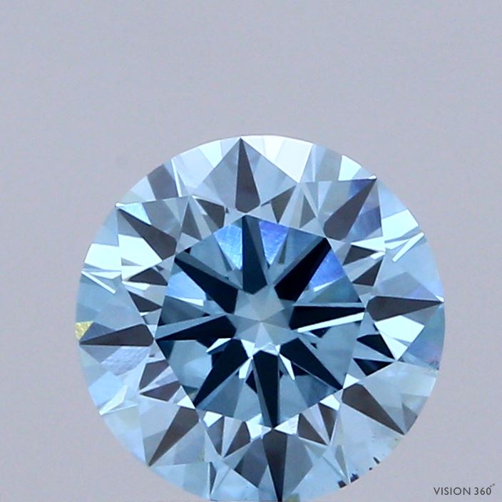 1.81ct Round FANCY VIVID BLUE VS1 Lab Created Diamond