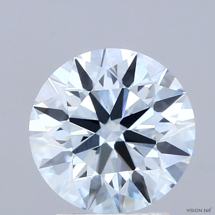 2.5ct Round FANCY GREENISH BLUE VS1 Lab Created Diamond
