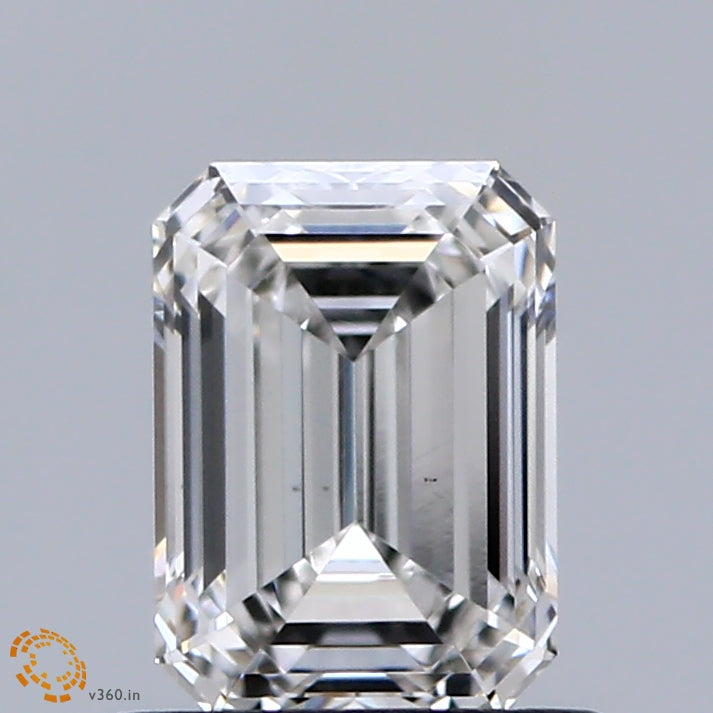 0.95ct Emerald F VS1 Lab Created Diamond