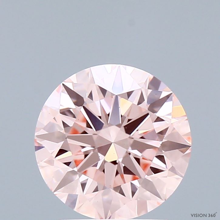 2.01ct Round FANCY INTENSE PINK VS1 Lab Created Diamond