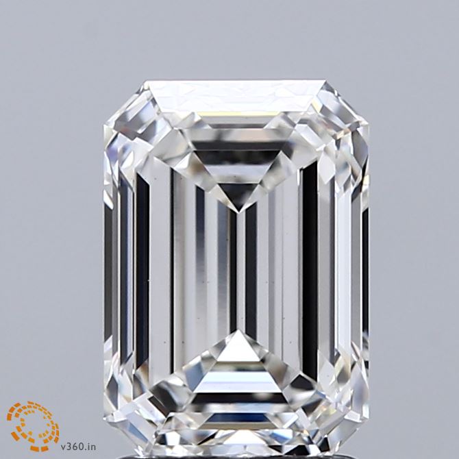 2.11ct Emerald H VS1 Lab Created Diamond