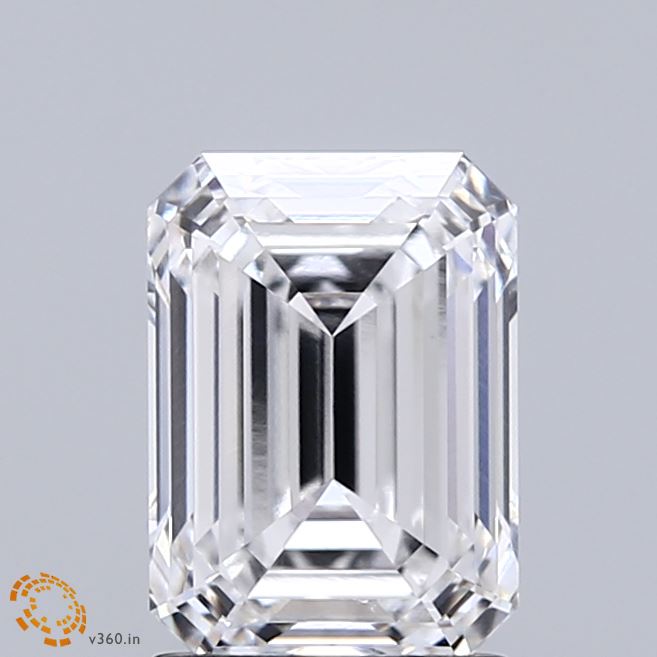 2.01ct Emerald D VVS1 Lab Created Diamond