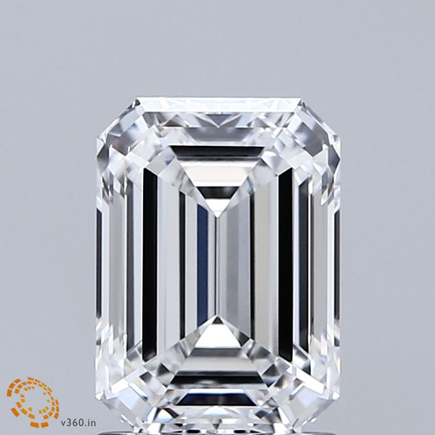 1.8ct Emerald D VVS2 Lab Created Diamond