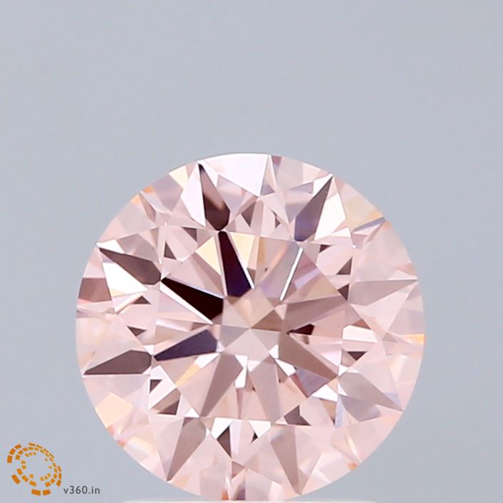 2ct Round FANCY INTENSE PINK VVS2 Lab Created Diamond