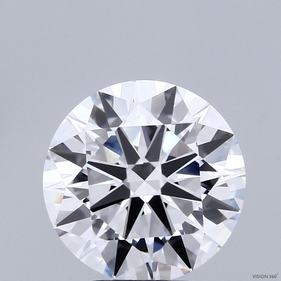 4ct Round E VVS2 Lab Created Diamond