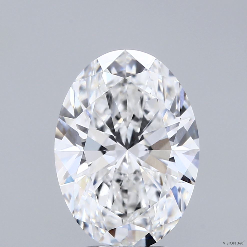 4ct Oval E VVS2 Lab Created Diamond