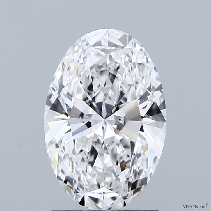 1.6ct Oval D VVS2 Lab Created Diamond