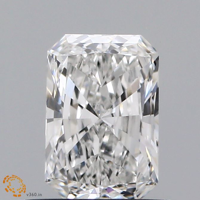 0.68ct Radiant F VS1 Lab Created Diamond