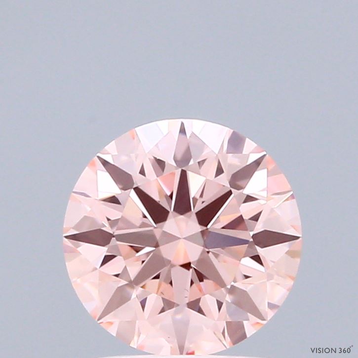 1.5ct Round FANCY VIVID PINK VS1 Lab Created Diamond