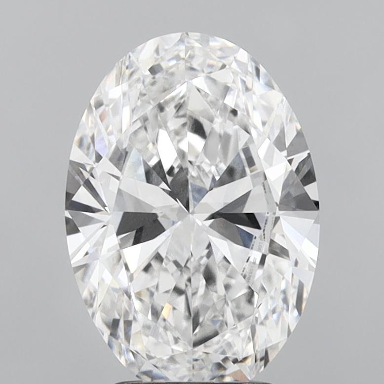 3.09ct Oval E VVS2 Lab Created Diamond