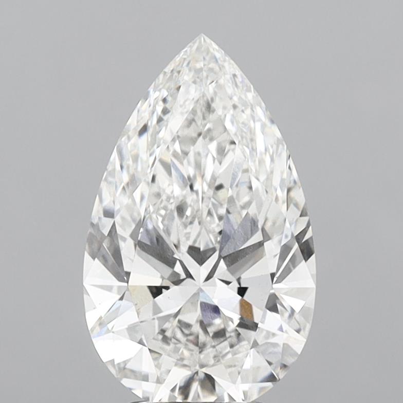 3.9ct Pear F VS1 Lab Created Diamond
