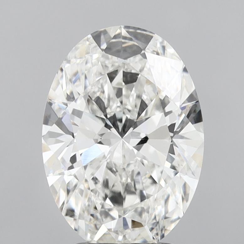 3.08ct Oval E VVS2 Lab Created Diamond