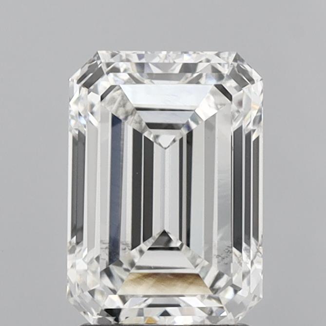 2.49ct Emerald F VS2 Lab Created Diamond