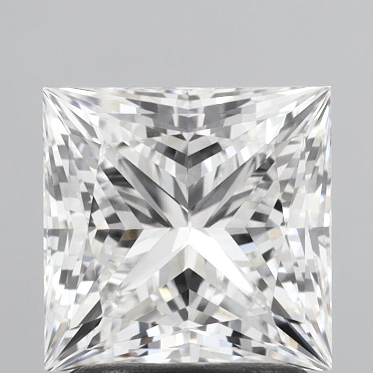 1.9ct Princess F VVS2 Lab Created Diamond