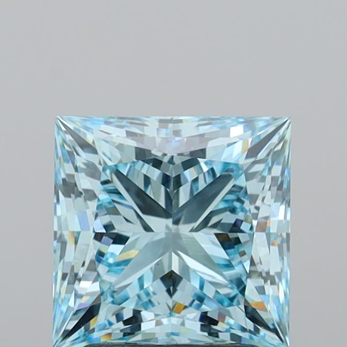 2.84ct Princess VVS2 Lab Created Diamond