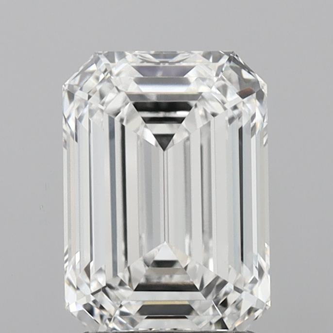 2.07ct Emerald F VVS1 Lab Created Diamond