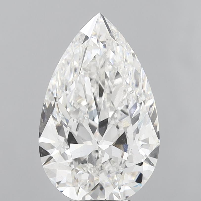 6.01ct Pear F VS1 Lab Created Diamond