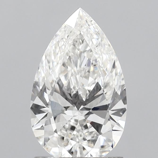 1.47ct Pear F VVS2 Lab Created Diamond