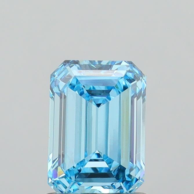 1.37ct Emerald VS1 Lab Created Diamond