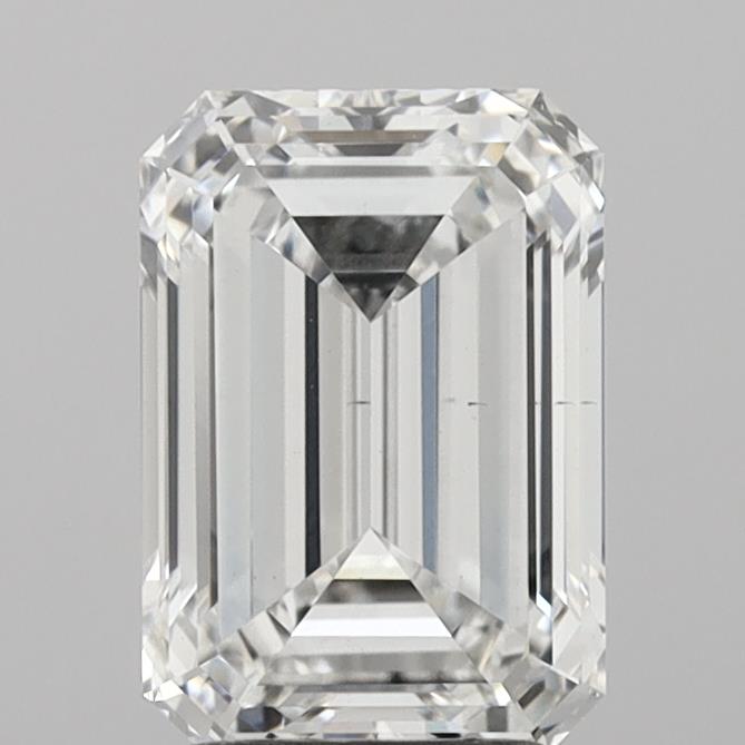 2.83ct Emerald F VS2 Lab Created Diamond