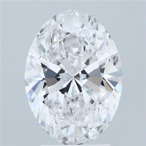 3.03ct Oval D VVS2 Lab Created Diamond