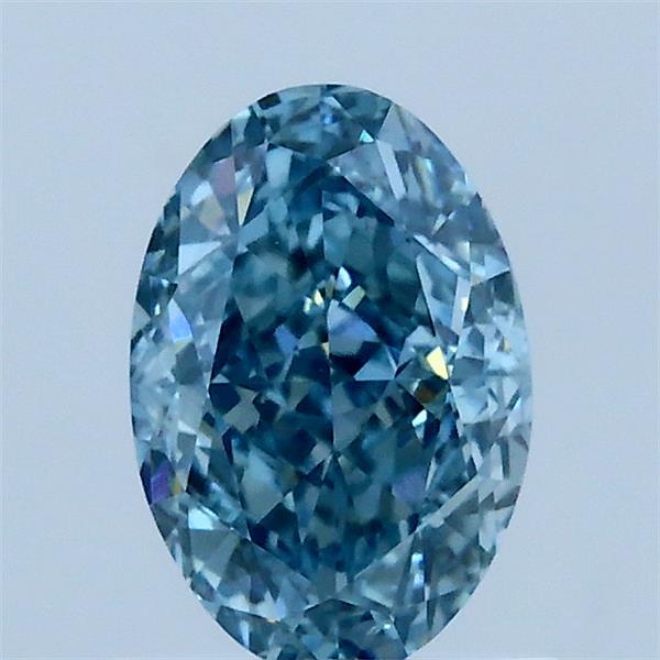 1.1ct Oval FANCY VIVID BLUE VVS2 Lab Created Diamond