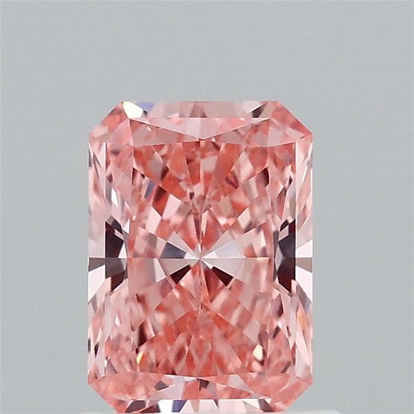 1.04ct Radiant FANCY VIVID PINK VS1 Lab Created Diamond